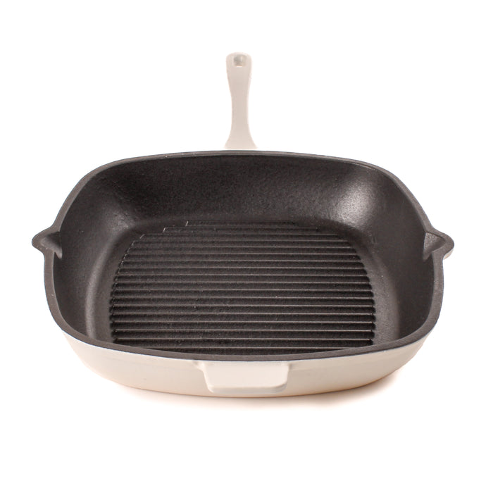 Image 1 of Shopberghoff Neo 11" Cast Iron Square Grill Pan, Meringue