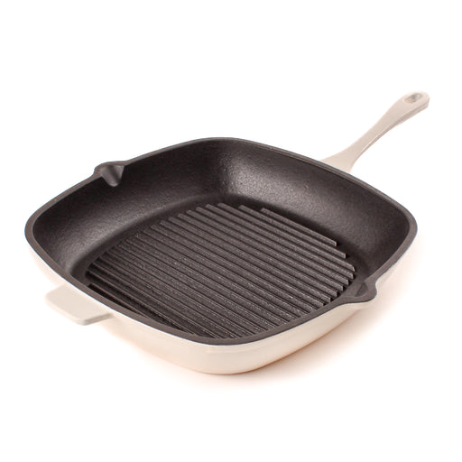 Image 2 of Shopberghoff Neo 11" Cast Iron Square Grill Pan, Meringue