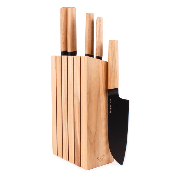 Image 1 of Shopberghoff Ron Stainless Steel 6pc Knife Block Set, Natural
