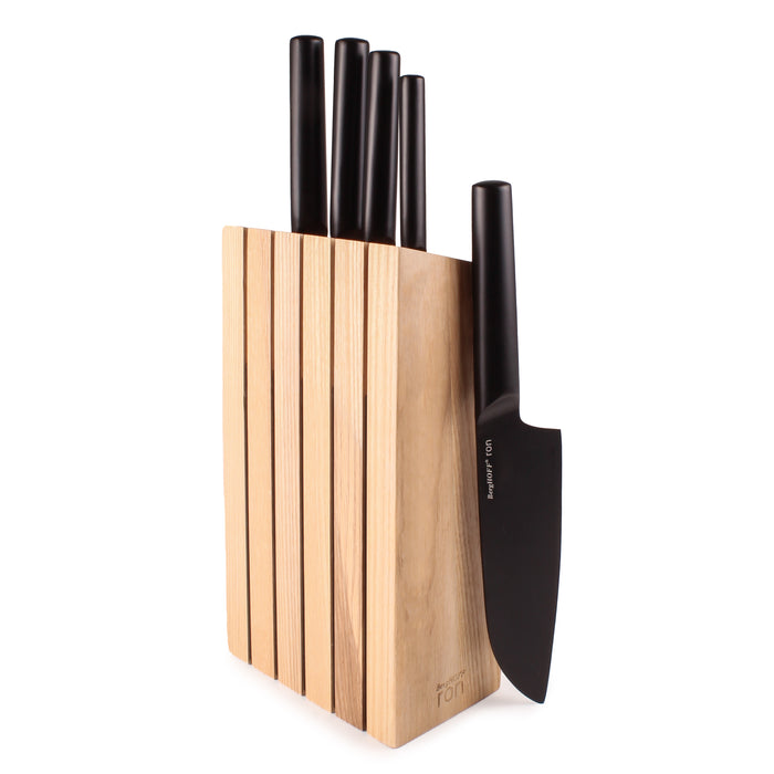 Image 1 of Shopberghoff Ron Stainless Steel 6pc Knife Block Set, Black