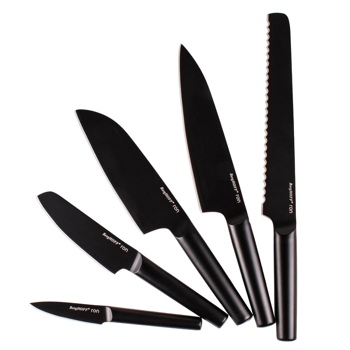 Image 4 of Shopberghoff Ron Stainless Steel 6pc Knife Block Set, Black