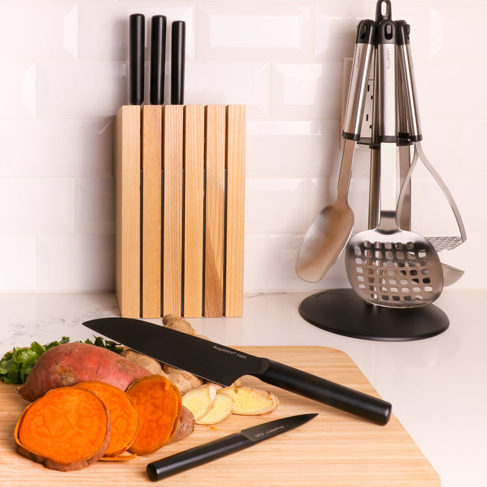 Image 5 of Shopberghoff Ron Stainless Steel 6pc Knife Block Set, Black