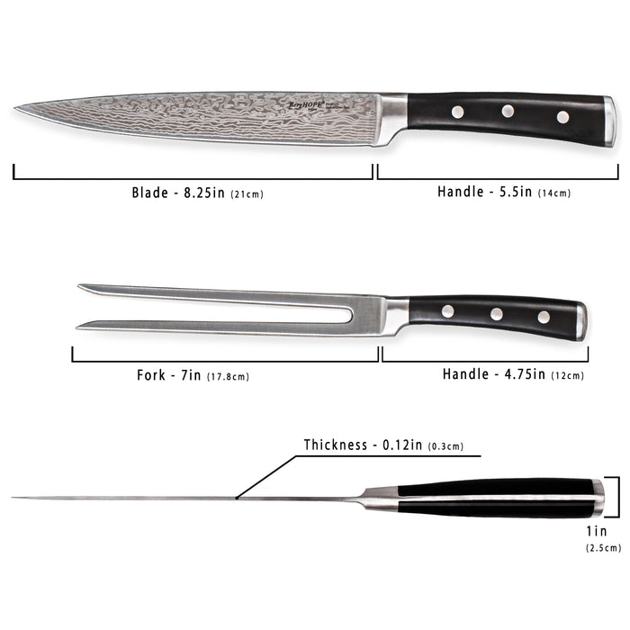 Image 3 of Shopberghoff Antigua 2Pc Carving Set: Knife and Fork