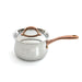 Image 4 of Ouro Gold 14pc 18/10 Stainless Steel Cookware Set, Rose Gold Handles, Metal Lids