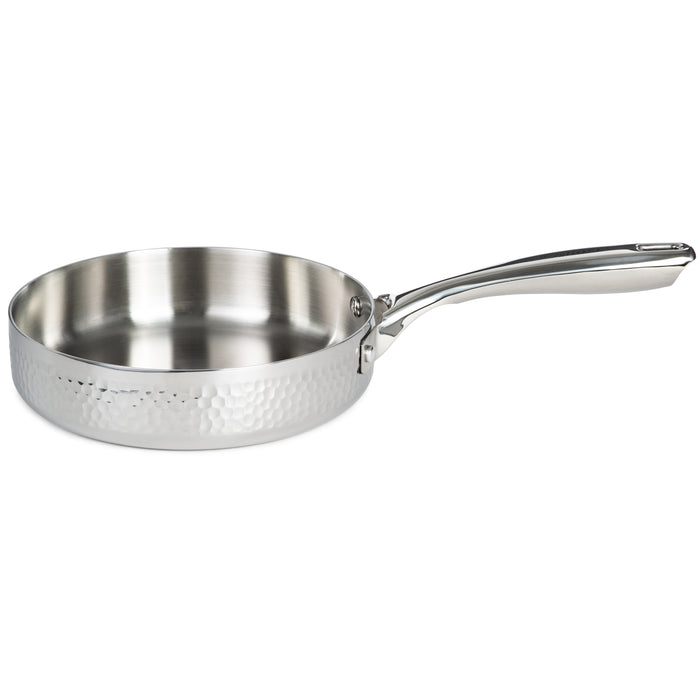 Image 6 of Vintage 13pc Tri-Ply 18/10 Stainless Steel Cookware with Spatulas Set, SS Lids, Hammered