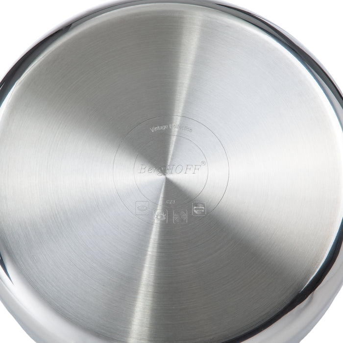 Image 8 of Vintage 13pc Tri-Ply 18/10 Stainless Steel Cookware with Spatulas Set, SS Lids, Hammered