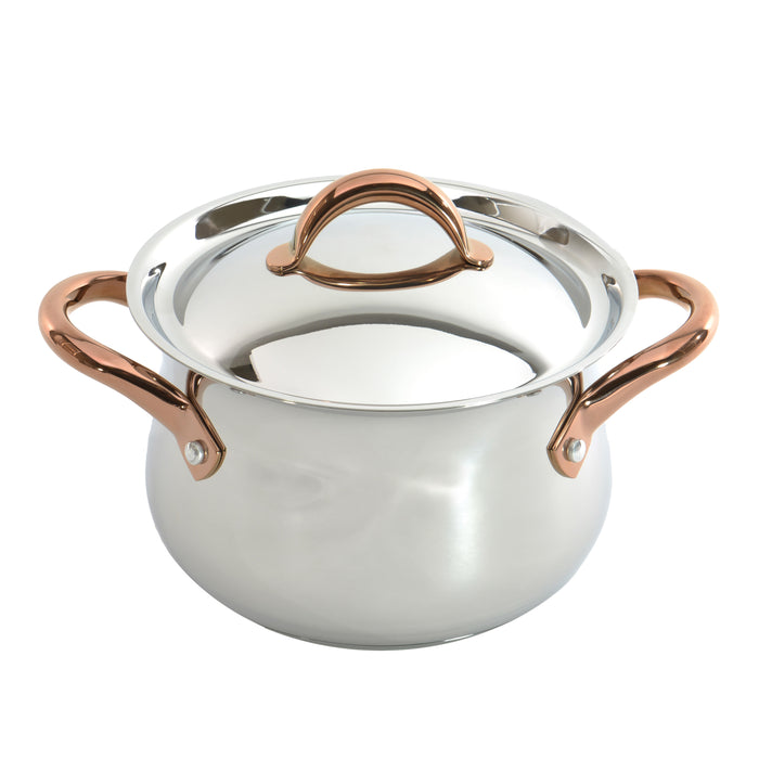 Image 9 of Shopberghoff Ouro Gold 11Pc 18/10 Stainless Steel Cookware Set with SS Lid