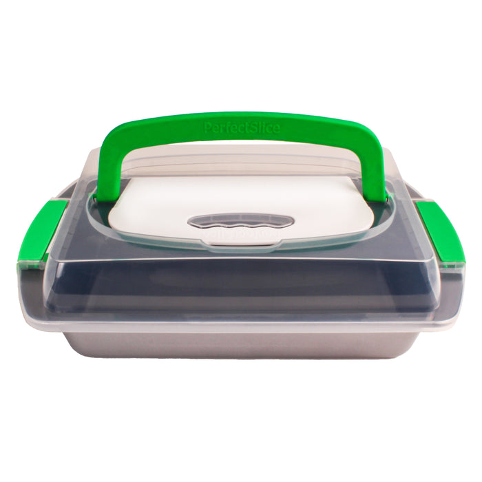 Image 9 of Shopberghoff 11Pc Perfect Slice Bakeware Set, Silver & Green