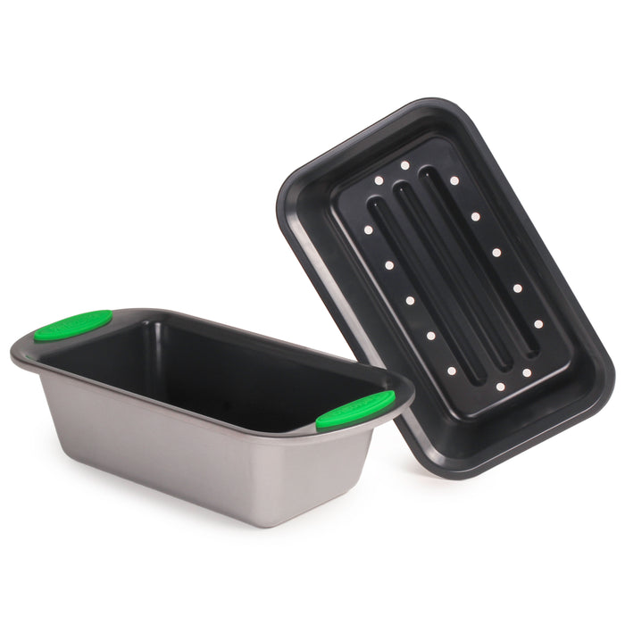 Image 14 of Shopberghoff 11Pc Perfect Slice Bakeware Set, Silver & Green