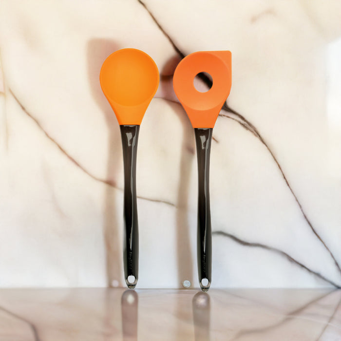 Image 2 of Geminis 2pc Orange Silicone Salad Set