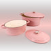 Image 2 of Neo 4pc Cast Iron Cookware Set, 5qt. & 8qt., Pink