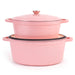 Image 3 of Neo 4pc Cast Iron Cookware Set, 5qt. & 8qt., Pink