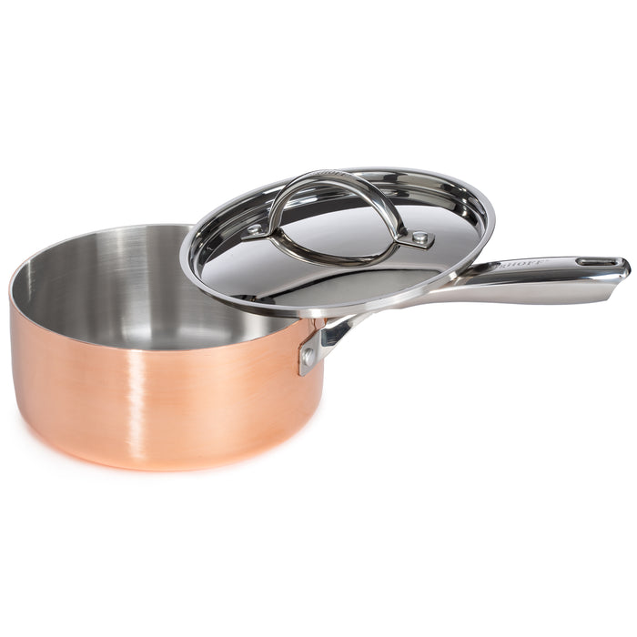 Image 4 of Shopberghoff Vintage 4pc Tri-Ply Copper Cookware Set with Lids, Polished