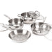 Image 2 of Shopberghoff Belly Shape 7pc 18/10 Stainless Steel Cookware Set with Glass Lids