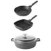Image 1 of Shopberghoff Gem 4Pc Non-stick Cast Aluminum Cookware Set, Fry pan, Grill Pan & Saute Pan