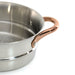 Image 6 of Ouro Gold 3pc 18/10 Stainless Steel Steamer Set, Glass Lid, Rose Gold Handles