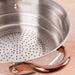 Image 2 of Ouro Gold 3pc 18/10 SS Steamer Set, SS Lids, Rose Gold Handles
