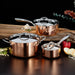 Image 2 of Shopberghoff Vintage 6pc Tri-Ply Copper Cookware Set with Lids, Polished