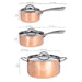 Image 9 of Shopberghoff Vintage 6pc Tri-Ply Copper Cookware Set with Lids, Polished