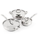 Image 1 of Shopberghoff Belly Shape 6pc 18/10 Stainless Steel Cookware Set with SS Lids
