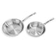 Image 1 of Shopberghoff Professional 2pc Tri-Ply 18/10 Stainless Steel Cookware Set, 8" & 10" Fry Pan