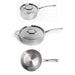 Image 1 of Shopberghoff Professional 5pc Tri-Ply 18/10 Stainless Steel Starter Cookware Set, SS Lids
