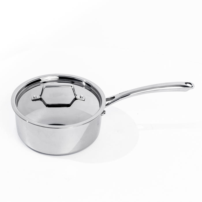 Image 2 of Shopberghoff Professional 5pc Tri-Ply 18/10 Stainless Steel Starter Cookware Set, SS Lids