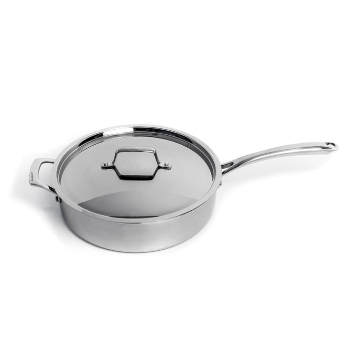 Image 3 of Shopberghoff Professional 5pc Tri-Ply 18/10 Stainless Steel Starter Cookware Set, SS Lids