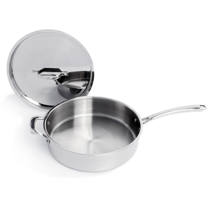 Image 5 of Shopberghoff Professional 5pc Tri-Ply 18/10 Stainless Steel Starter Cookware Set, SS Lids