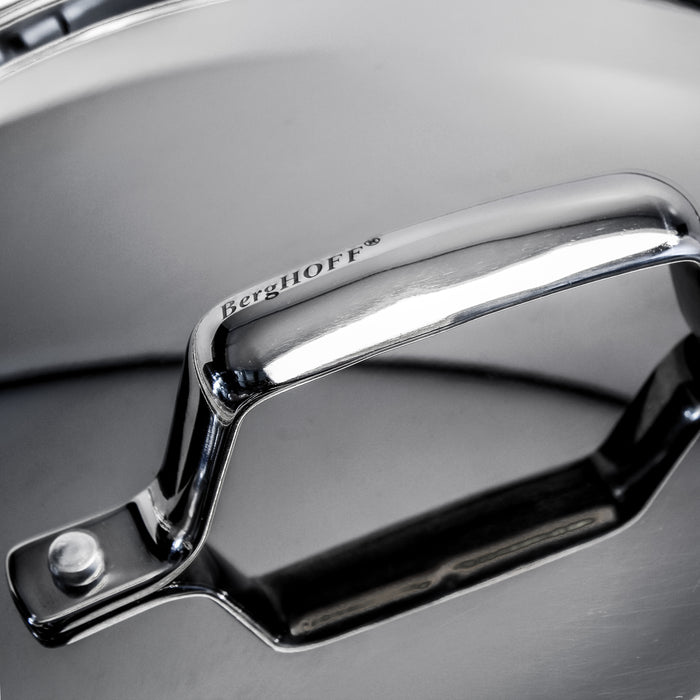 Image 8 of Shopberghoff Professional 5pc Tri-Ply 18/10 Stainless Steel Starter Cookware Set, SS Lids