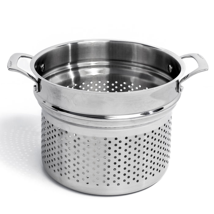 Image 5 of Shopberghoff Professional 3Pc Tri-Ply 18/10 Stainless Steel Steamer Set, SS Lid