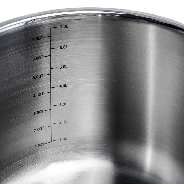 Image 8 of Shopberghoff Professional 3Pc Tri-Ply 18/10 Stainless Steel Steamer Set, SS Lid