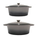 Image 1 of Neo 4Pc Cast Iron Cookware Set, 5qt. & 8qt. Dutch Ovens, Matching Lids, Oyster