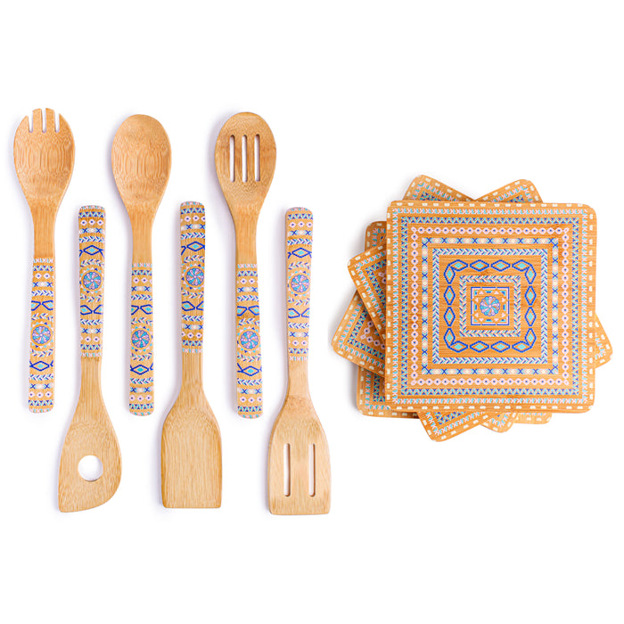 Image 1 of Shopberghoff Patterned 10Pc Bamboo Set