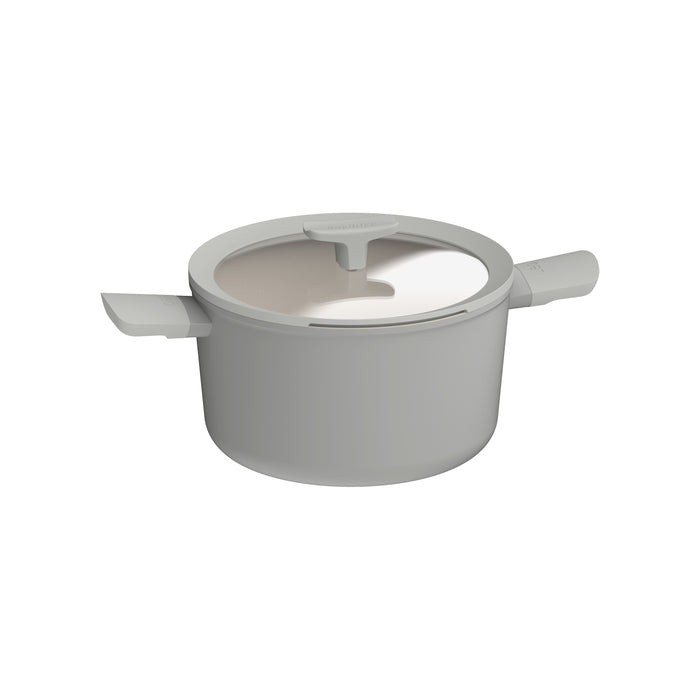 Image 10 of Shopberghoff Leo Balance 11pc Non-stick Aluminum Cookware Set, Glass Lids, Moonmist