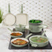 Image 2 of Shopberghoff Leo Balance 11pc Non-stick Aluminum Cookware Set, Glass Lids, Sage
