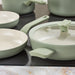 Image 5 of Shopberghoff Leo Balance 11pc Non-stick Aluminum Cookware Set, Glass Lids, Sage