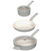 Image 1 of Shopberghoff Leo Balance 5pc Non-stick Aluminum Cookware Set, Glass Lids, Moonmist