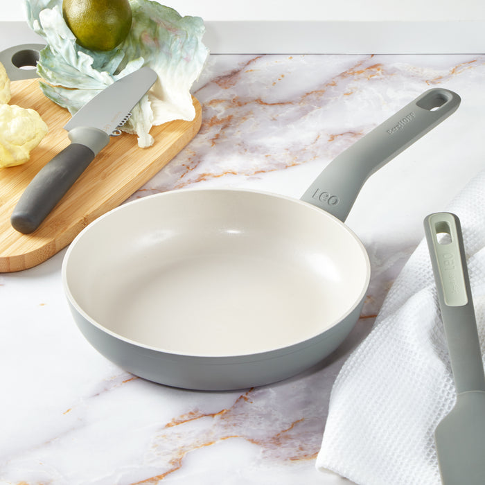 Image 4 of Shopberghoff Leo Balance 2pc Non-stick Aluminum Fry Pan Set, Moonmist