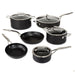 Image 1 of Shopberghoff Essentials 10Pc Non-stick Hard Anodized Cookware Set With Glass lid, Black