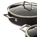 Image 3 of Shopberghoff Essentials 10Pc Non-stick Hard Anodized Cookware Set With Glass lid, Black
