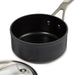 Image 3 of Shopberghoff Essentials Non-stick Hard Anodized 6.25" Saucepan 1.3qt. With Glass Lid, Black