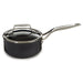 Image 6 of Shopberghoff Essentials Non-stick Hard Anodized 6.25" Saucepan 1.3qt. With Glass Lid, Black