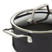 Image 3 of Shopberghoff Essentials Non-stick Hard Anodized 10" Stockpot 5.3qt. With Glass Lid, Black