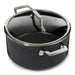 Image 6 of Shopberghoff Essentials Non-stick Hard Anodized 10" Stockpot 5.3qt. With Glass Lid, Black