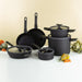 Image 2 of Shopberghoff Leo 10Pc Non-stick Ceramic Cookware Set With Glass lid, Black