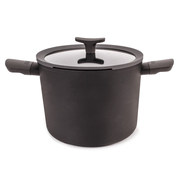 Image 4 of Shopberghoff Leo 10Pc Non-stick Ceramic Cookware Set With Glass lid, Black
