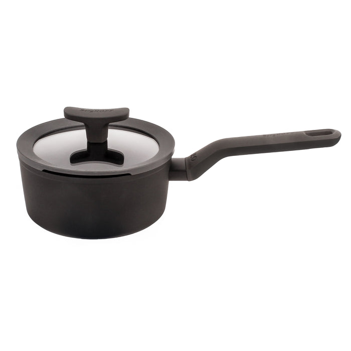 Image 6 of Shopberghoff Leo 10Pc Non-stick Ceramic Cookware Set With Glass lid, Black