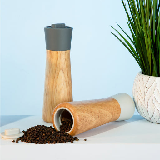 Image 2 of Shopberghoff Balance 2Pc Rubberwood Covered Grinder 8.25"