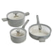 Image 1 of Shopberghoff Balance 6Pc Non-stick Ceramic Cookware Set With Glass Lid, Recycled Aluminum, Moonmist